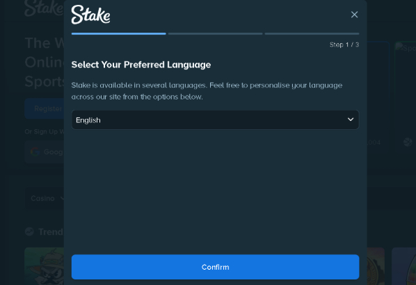 Stake Chicken Road Registration